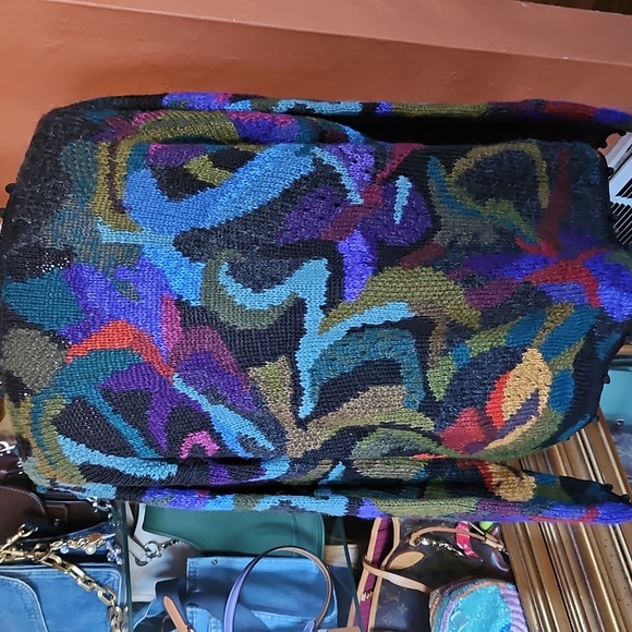 Vintage Peruvian Connection Vibrant Multicolor Sweater - Picture 5 of 7